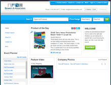 Tablet Screenshot of bowerspromotes.com